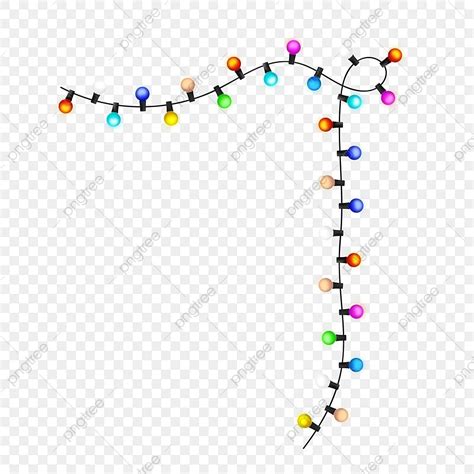 String Of Christmas Lights Clipart Transparent Background, Christmas ...