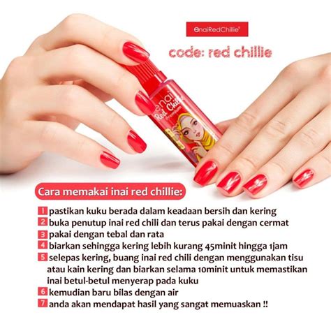 ENAI RED CHILLIE Halal Inai Innai Enai Henna Nails Beauty