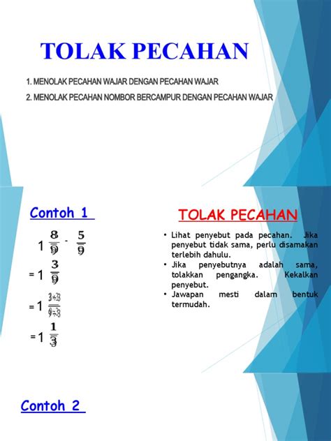 Tambah Pecahan Tahun 4 Pdf