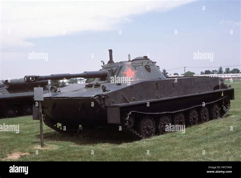 A Soviet P 76 Amphibious Tank On Display At The US Army Aberdeen