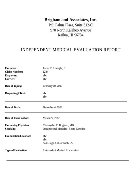 42 Medical Report Samples Word Pdf Photoshop Illustrator