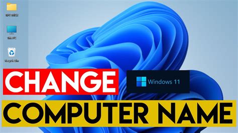 How To Change Computer Name In Windows Youtube