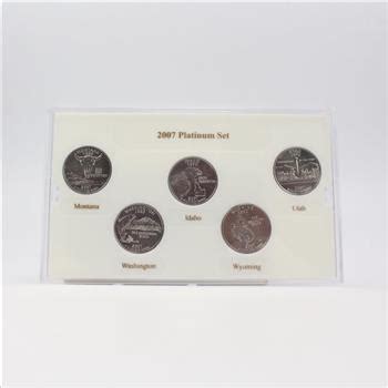 Platinum Edition State Quarter Collection With Coa Property Room