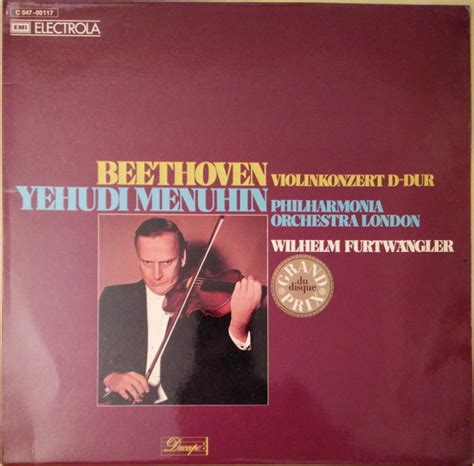 Beethoven Yehudi Menuhin Philharmonia Orchestra London Wilhelm