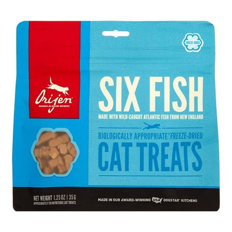 Orijen Six Fish Biologically Appropriate Freeze Dried Cat Treats 125