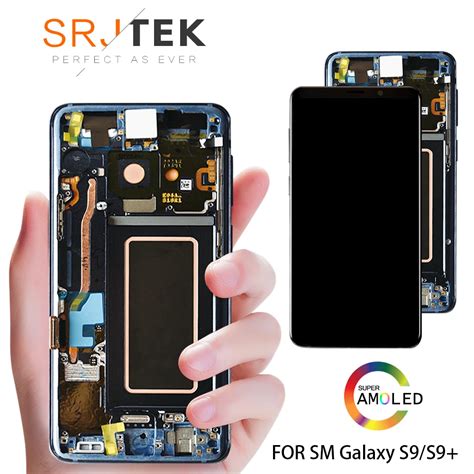 Original Amoled Display For Samsung Galaxy S9 Lcd Touch Screen Digitizer With Frame Replacement