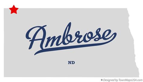 Map of Ambrose, ND, North Dakota