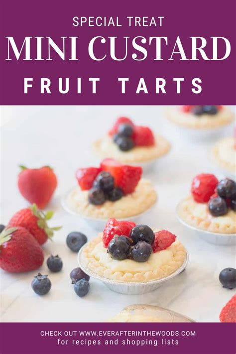 MINI CUSTARD FRUIT TARTS | Fruit tart, Frozen tart, Fruit custard tart