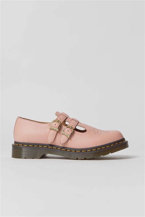 Dr Martens 8065 Smooth Leather Mary Jane Shoe In Pink Lyst