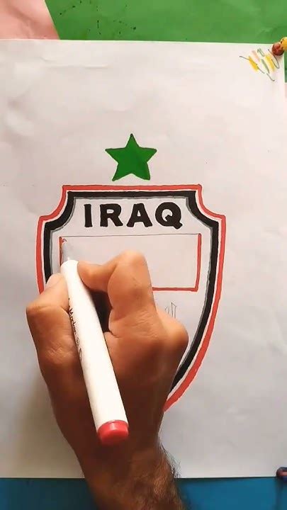 رسم شعار منتخب العراق 🇮🇶art Artist Fortnite Fifa Viral العراق