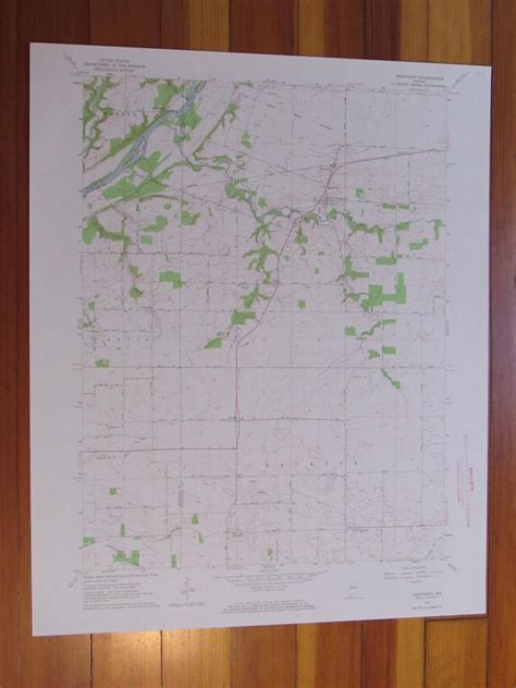 Westpoint Indiana 1964 Original Vintage Usgs Topo Map 1964 Map