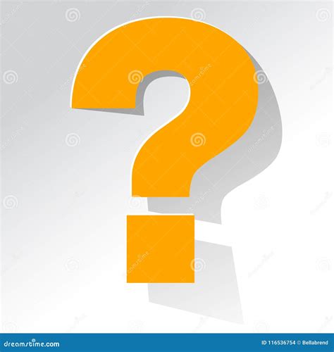 Question Mark Yellow on a White Background Stock Vector - Illustration ...