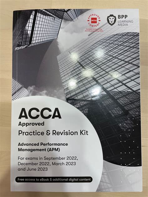 ACCA Advanced Performance Management APM Workbook Practice