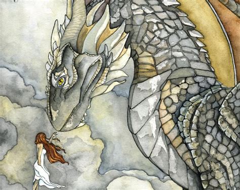 Dragon Painting Dragon Art Fantasy Art Fantasy Painting - Etsy