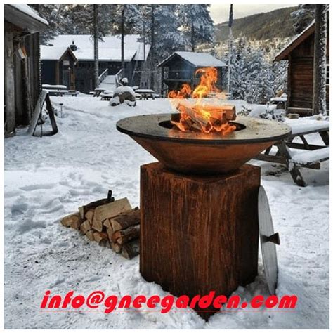 Customized Corten Steel Outdoor Cooking BBQ Grill