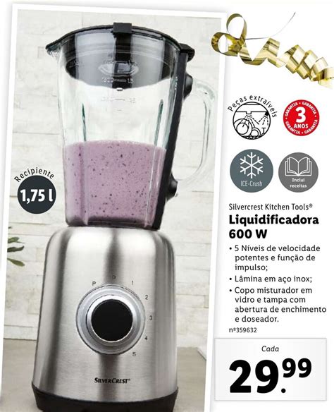 Promo O Silvercrest Kitchen Tools Liquidificadora W Em Lidl