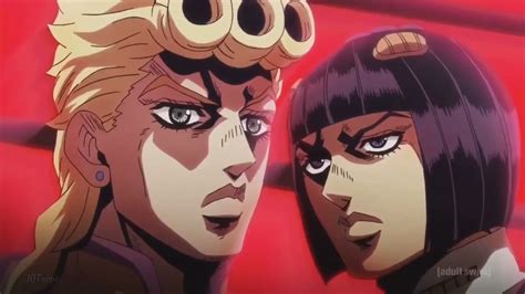 Bucciarati Stares At Giorno With Giornos Theme Music Youtube