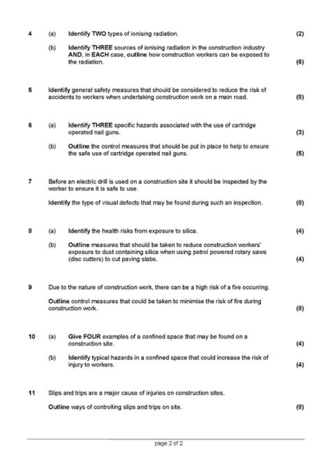 Iosh Ms Question Paper Iosh Managing Safely Previous Off