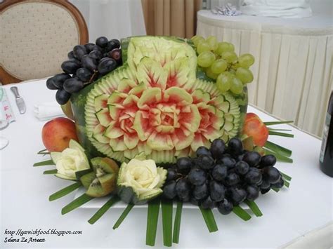 Garnishfoodblog Fruit Carving Arrangements And Food Garnishes