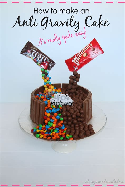 How To Make An Anti Gravity Cake Always Made With Love Anti Gravity Cake Gravity Cake