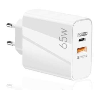 Szybka Ładowarka Sieciowa 65W Gan Usb Usb Typ C Pd 3A Quick Charge 3