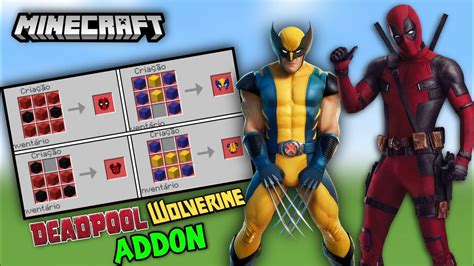 Deadpool Wolverine Mod Add On For Minecraft YouTube