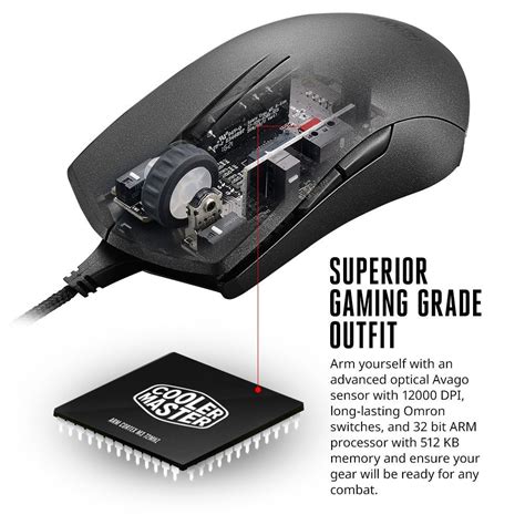 Cooler Master Mastermouse Pro L 12000 Dpi Mouse At Mighty Ape Nz