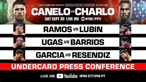 Canelo Vs Charlo Ppv Undercard Press Conference Youtube