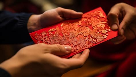 Premium Photo Intricate Details Of Red Envelopes Known As Hongbao