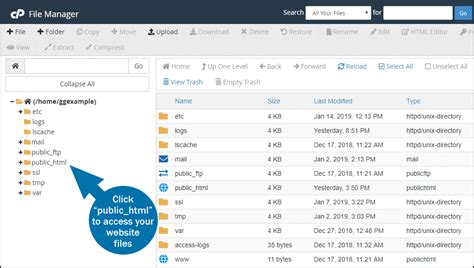 Uploading Your Website In The Cpanel Using The File Manager Encycloall