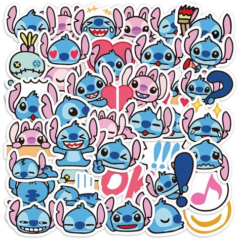 40pcs Disney Lilo Stitch Stitch Graffiti Waterproof Stickers Set