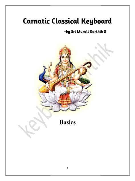 Basics Of Carnatic Music Pdf Musicology Classical And Art Music Traditions