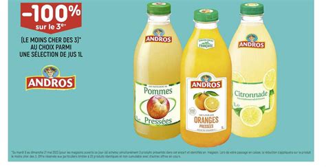 Promo S Lection De Jus L Andros Chez Leader Price