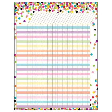 Teacher Created Resources Incentive Chart 17 X 22 Confetti Pack Of 6