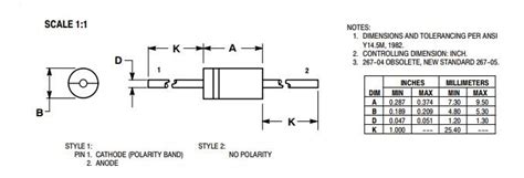 1n5408 Diode Specs Pinout Datasheet