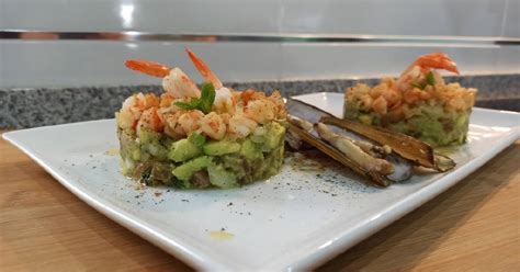 Tartar De Gambas Y Aguacate Receta De De La Cabeza A La Mesa