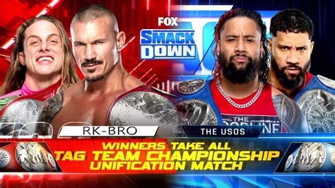 Winners Take All Tag Team Championship Unification Match Full Match