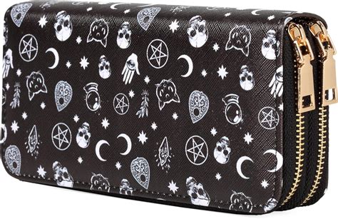 Nabegum Halloween Skull Wallets For Women Large Capacity 2