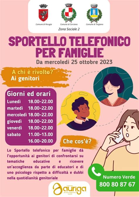 SPORTELLO TELEFONICO PER FAMIGLIE Istituto Comprensivo Perugia 7