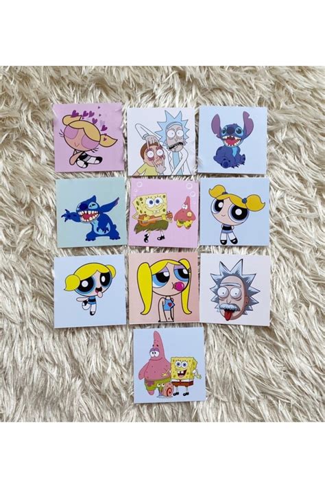 Paytak Moda Motto Powerpuff Girls Albert Einstein Çizgi Dizi Karışık