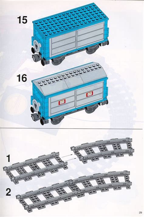 Lego Instructions For Set 4564 Freight Rail Runner Trains 9v