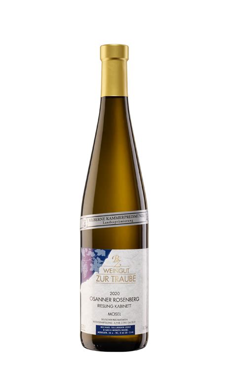 Osanner Rosenberg Riesling Kabinett Weingut Zur Traube