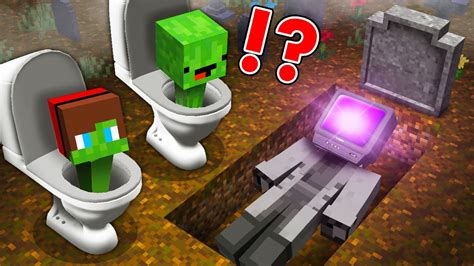 Jj And Mikey Became Skibidi Toilet Zombie Vs Tv Man In Minecraft