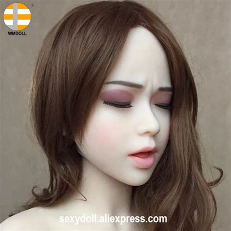 WMDOLL New 39 Japanese Silicone Sex Doll HEAD Eyeclosed Asian Face