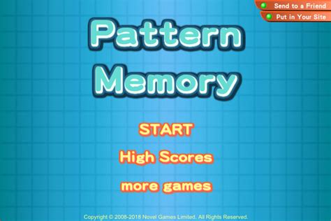 Pattern Memory Brain Pages