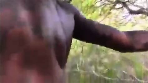 A Black Gay Fucks White Bitch In The Wood