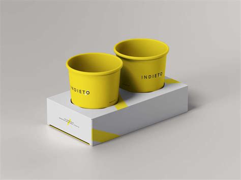 Paper Cup Holder Mockup