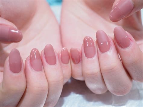 ツヤ×マットネイル ｜ネイルサロンnails Qoo