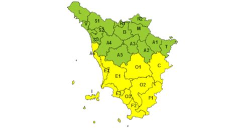 Toscana Codice Giallo Per Temporali Forti Toscana Today