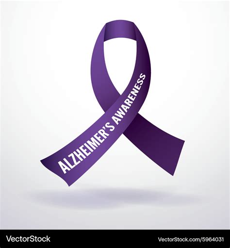 Alzheimers Ribbon Clipart Font